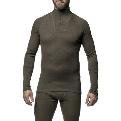 Zip Turtleneck LITE - Camisola térmica de lã merino