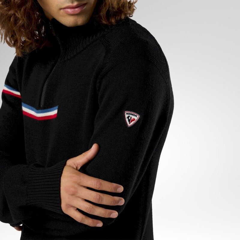 Rossignol Odysseus Half Zip Merino Sweater - Merino sweatere - Herrer | Hardloop