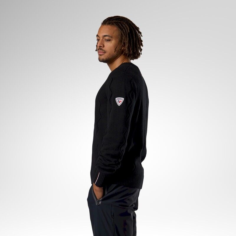 Rossignol Corbyr Crew Neck Sweater - Överdragströjor merinoull - Herr | Hardloop