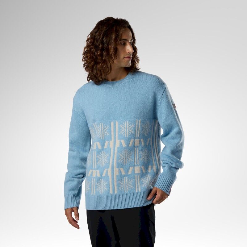 Patterned Crew Neck Sweater - Trui - Heren