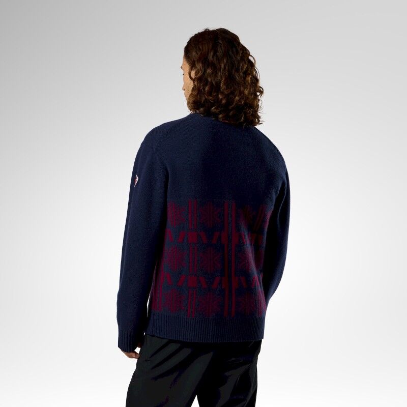 Rossignol Patterned Crew Neck Sweater - Pullover - Herr | Hardloop