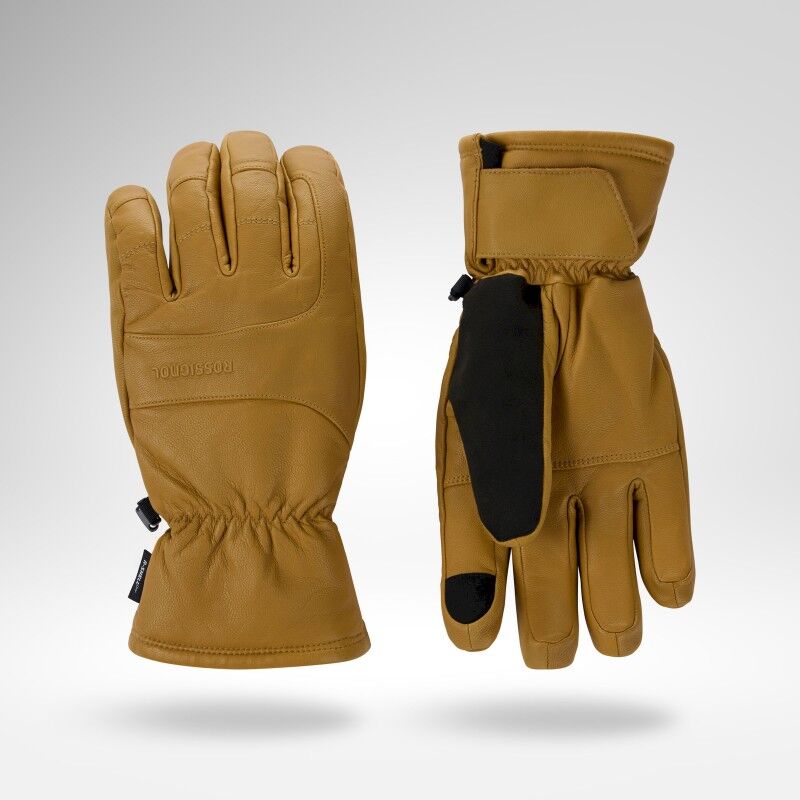 Full Leather Ski Gloves R-Shell - Gants ski homme