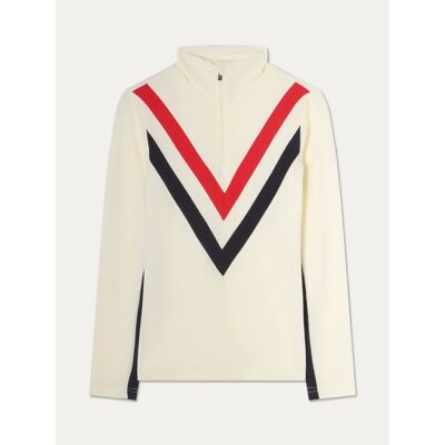 Voss Chevron Zip Up - Merino jumper - Women's