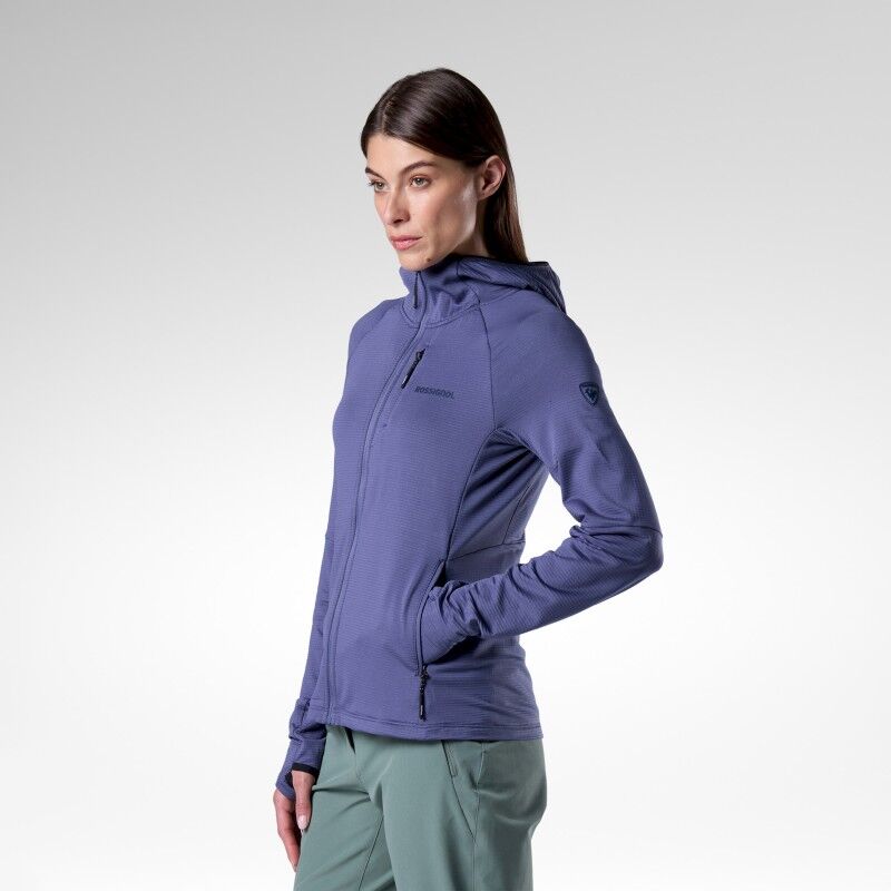 Rossignol Textured Hoodie Mid Layer - Polaire femme | Hardloop