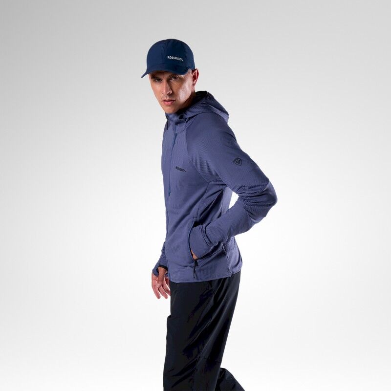 Rossignol Textured Hoodie Mid Layer - Fleecetröjor - Herr | Hardloop