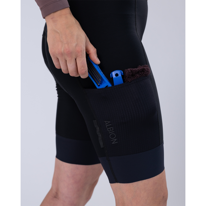 Albion Womens Thermal Pocket Bib Shorts - Culottes cortos de ciclismo - Mujer | Hardloop