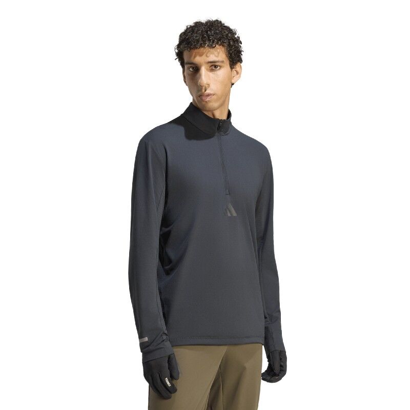 adidas Terrex Xperior Half Zip Longsleeve - Fleecetröjor - Herr | Hardloop