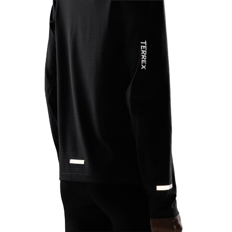 adidas Terrex Xperior Half Zip Longsleeve - Fleecetröjor - Dam | Hardloop