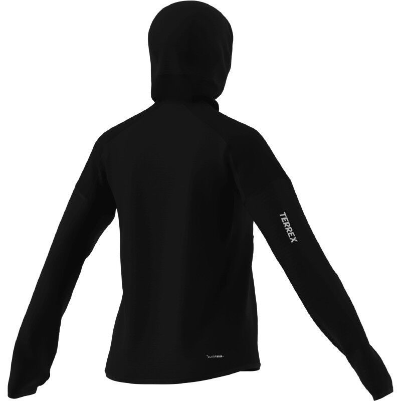 adidas Terrex Xperior Pro CLIMAWARM+ Wind Hooded Fleece Jacket - Dámská fleesová mikina | Hardloop
