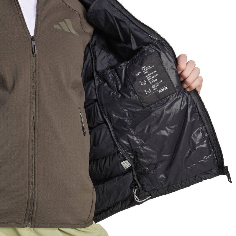 adidas Terrex Xperior CLIMAWARM+ Down Hooded Jacket - Dámská péřova | Hardloop