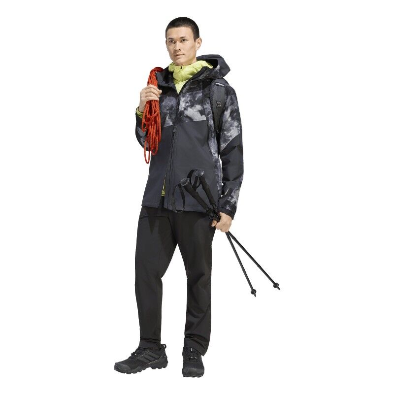 adidas Terrex Xperior Pro PRIMEKNIT Spray Dye CLIMAPROOF Jacket - Regnjacka - Herr | Hardloop