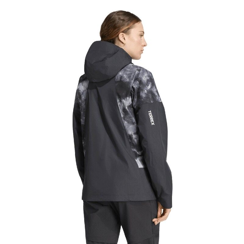 adidas Terrex Xperior 2.5 Layer Hybrid PRIMEKNIT Spray Dye CLIMAPROOF Jacket - Regenjacke - Damen | Hardloop
