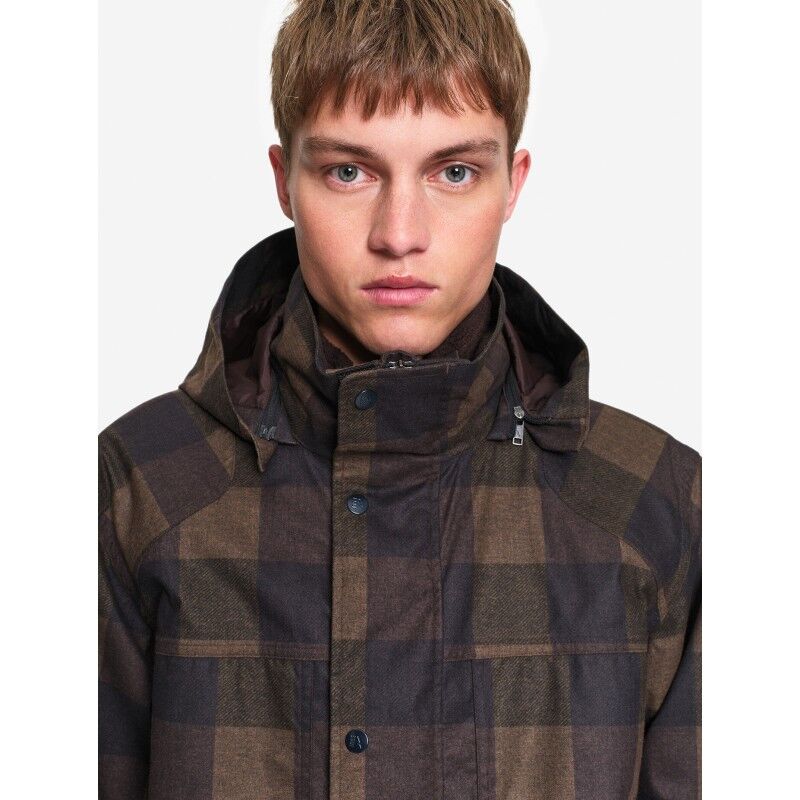 Aigle Mtd T-Kit Multi-Pocket Check-Print Coat - Vinterjacka - Herr | Hardloop