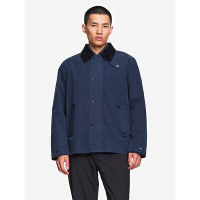 Water-Repellent Country Coat With Corduroy Collar - Talvitakki - Miehet