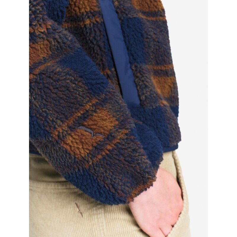 Aigle Jacquard Sherpa Jacket With Nylon Details - Polaire femme | Hardloop