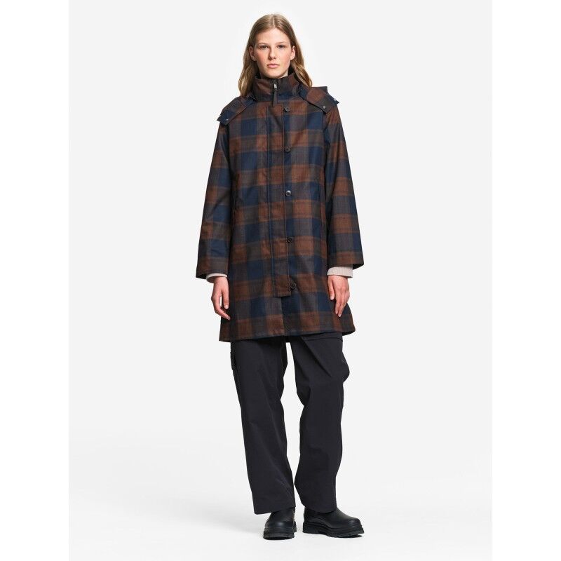 Aigle Mtd® Long Plaid Raincoat - Waterproof jacket - Women's | Hardloop