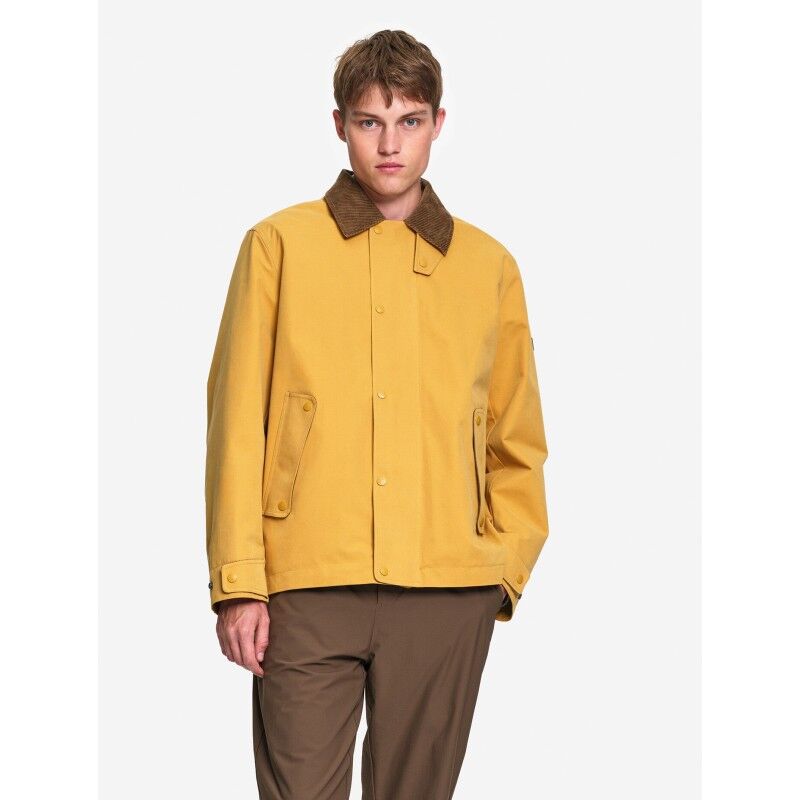 Manteau de campagne déperlant avec col velour côtelé - Manteau homme