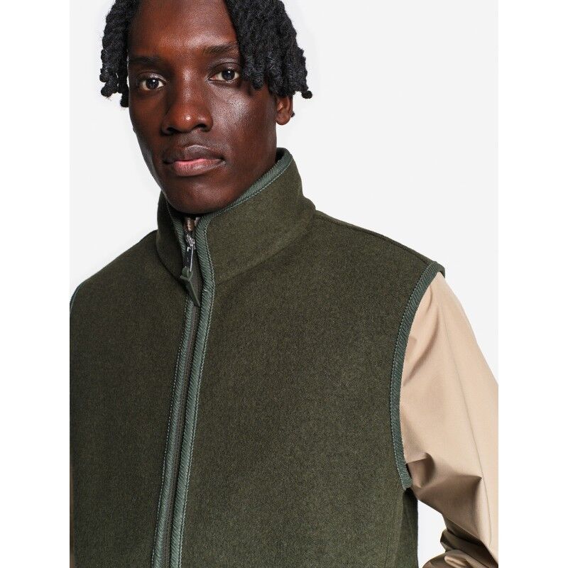 Aigle T-Kit Wool-Blend Sleeveless Jacket With Corduroy Trim - Veste sans manches homme | Hardloop