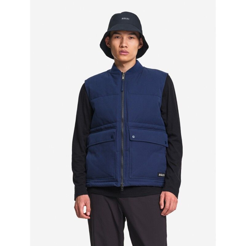 Blouson sans manche déperlant avec matelassage et grandes poches - Kunstfaserweste - Herren