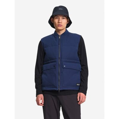 Water-Repellent Quilted Gilet With Large Pockets - Synthetic vest - Men's
