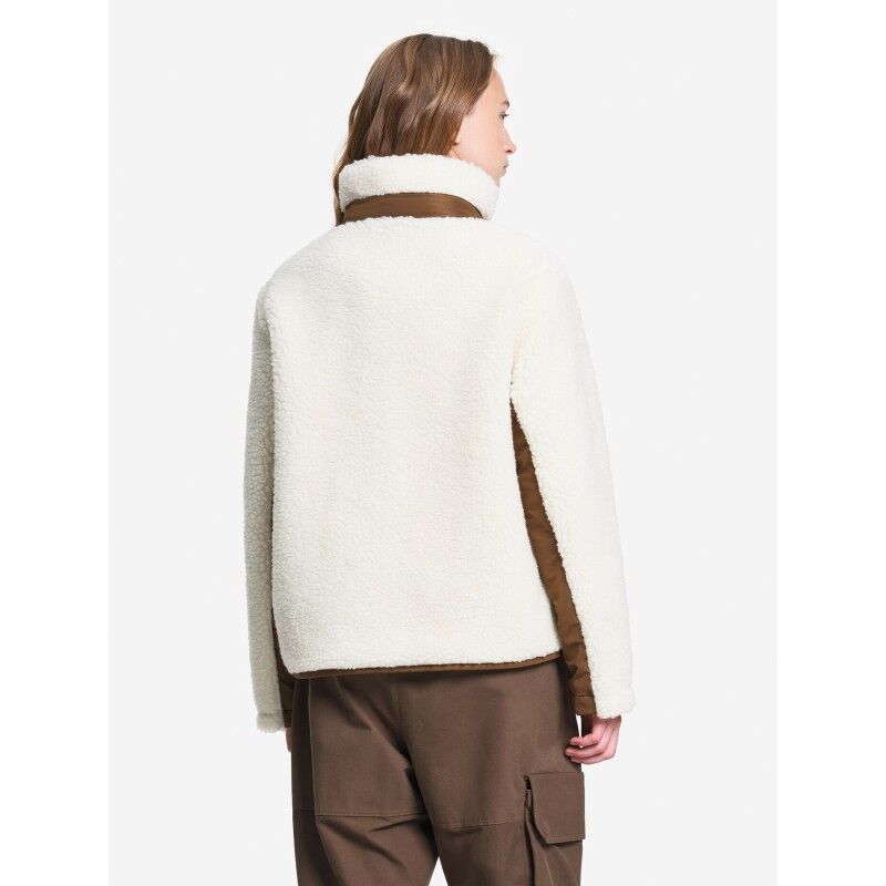 Aigle Wool-Blend Sherpa Button-Up Jacket With Nylon Details - Fleece jacket - Women's | Hardloop