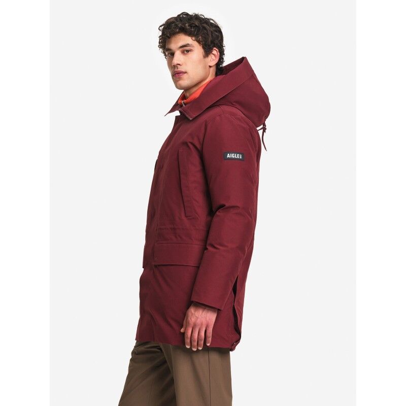 Aigle Long Hooded Parka With Down And Feather Quilting Gore-Tex - Synthetic jacket - Men's | Hardloop