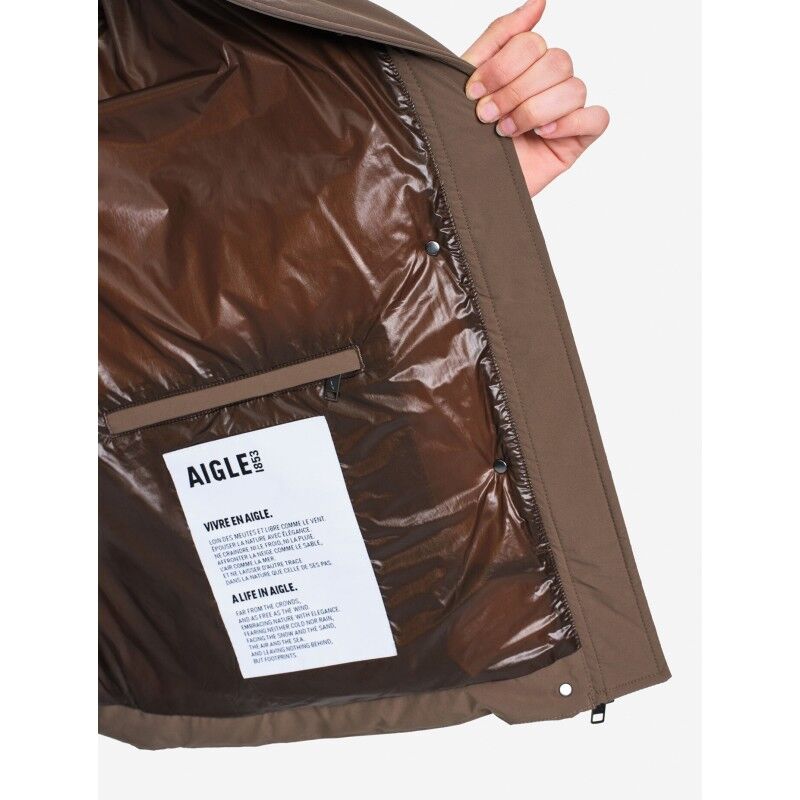 Aigle Water-Repellent Short Puffer Jacket In Repreve - Synthetic jacket - Women's | Hardloop