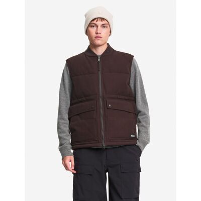 Water-Repellent Quilted Gilet With Large Pockets - Colete penas homem