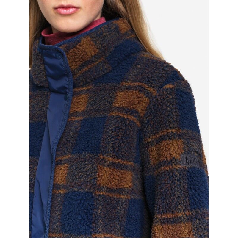 Aigle Jacquard Sherpa Jacket With Nylon Details - Fleece jacket - Women's | Hardloop
