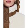 Aigle Wool-Blend Sherpa Button-Up Jacket With Nylon Details - Polaire femme | Hardloop