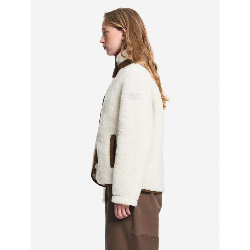 Aigle Wool-Blend Sherpa Button-Up Jacket With Nylon Details - Fleece jacket - Women's | Hardloop