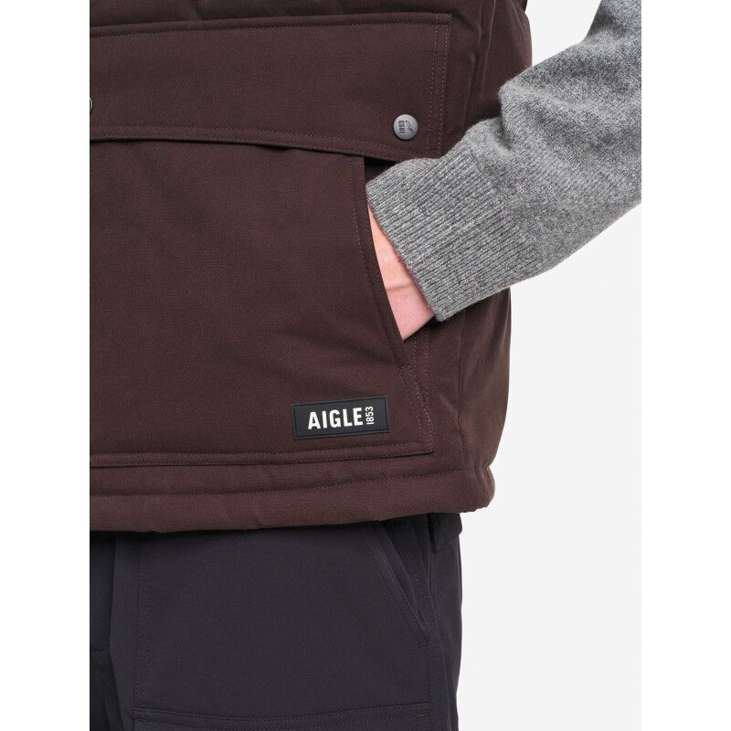 Aigle Water-Repellent Quilted Gilet With Large Pockets - Syntetiske veste - Herrer | Hardloop