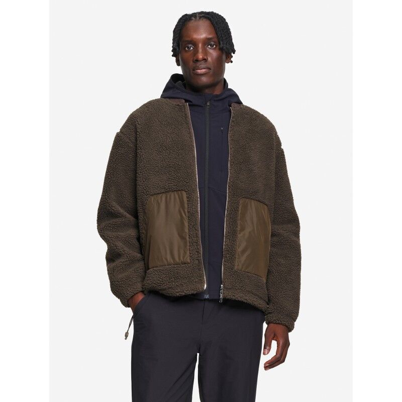 Veste bomber en sherpa avec double curseur - Giacca in pile - Uomo