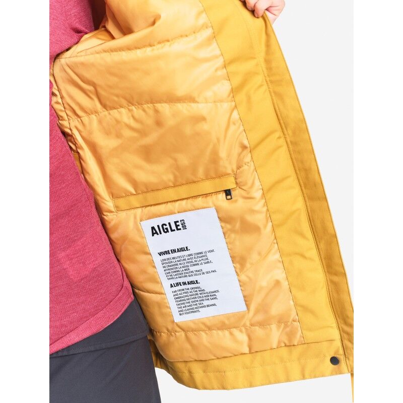 Aigle Quilted Parka With Mtd® Velvet Details - Parka - Women's | Hardloop
