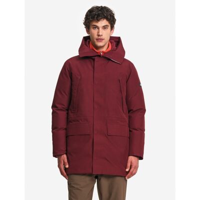 Long Hooded Parka With Down And Feather Quilting Gore-Tex - Pánská péřova