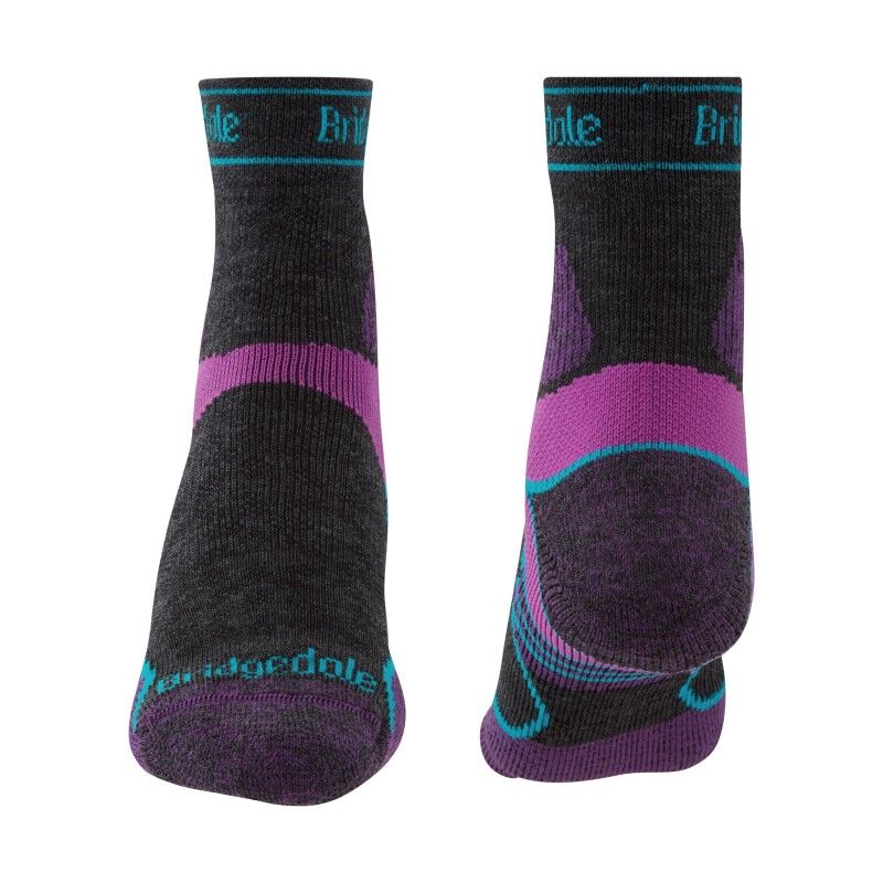 Bridgedale Trail Run Lightweight T2 Merino Sport 3/4 Crew - Trail running socks - Women's | Hardloop