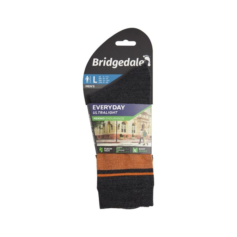 Bridgedale Liner Ultralight Merino Everyday Performance Boot - Pánské turistické ponožky | Hardloop