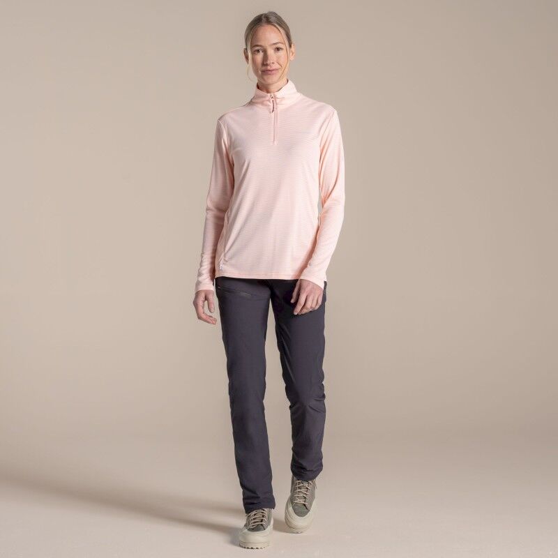 Craghoppers NosiLife SolarShield+ Half Zip Top - T-shirt anti uv femme | Hardloop