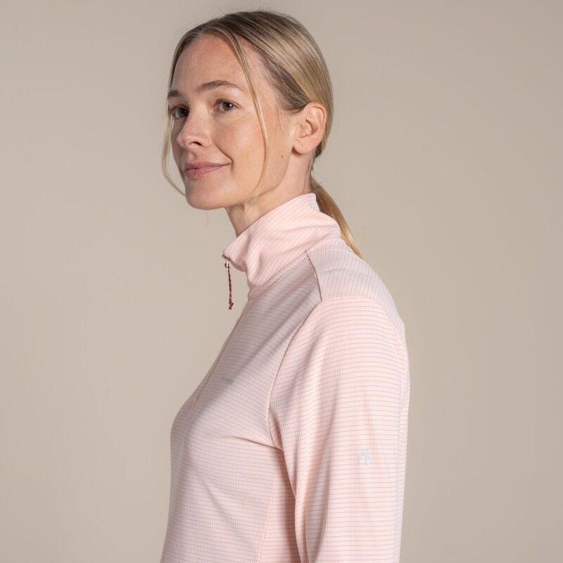 Craghoppers NosiLife SolarShield+ Half Zip Top - T-shirt anti uv femme | Hardloop