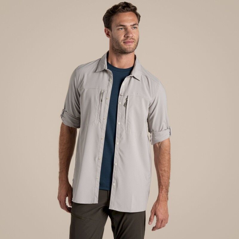 Craghoppers NosiLife Pro Long Sleeved Shirt V - Chemise homme | Hardloop