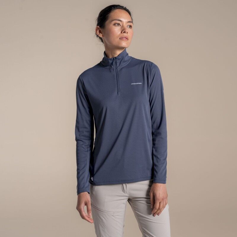 NosiLife SolarShield+ Half Zip Top - UV-Schutzshirt - Damen