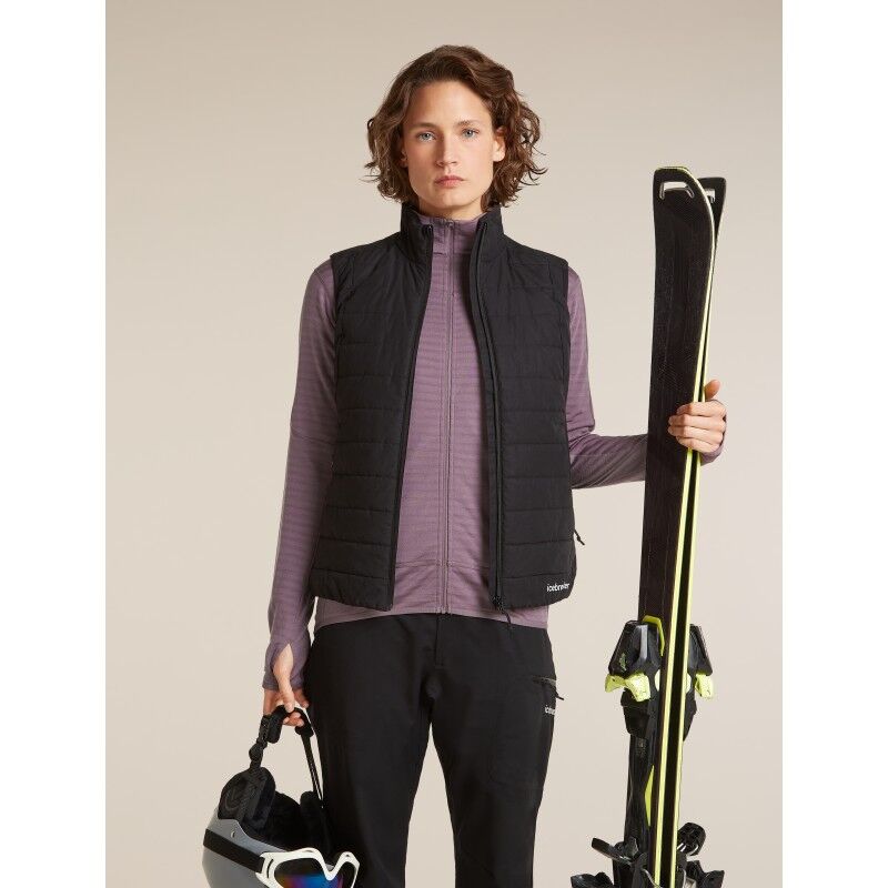 icebreaker Women Merino Blend 300 RealFleece™ Descender LS Zip - Merino Fleecejakke - Damer | Hardloop