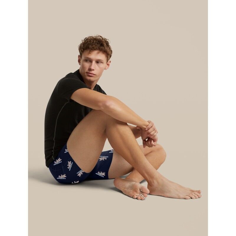 icebreaker Men Merino 150 Anatomica Boxers Bear Tour AOP - Merinould Undertøj | Hardloop