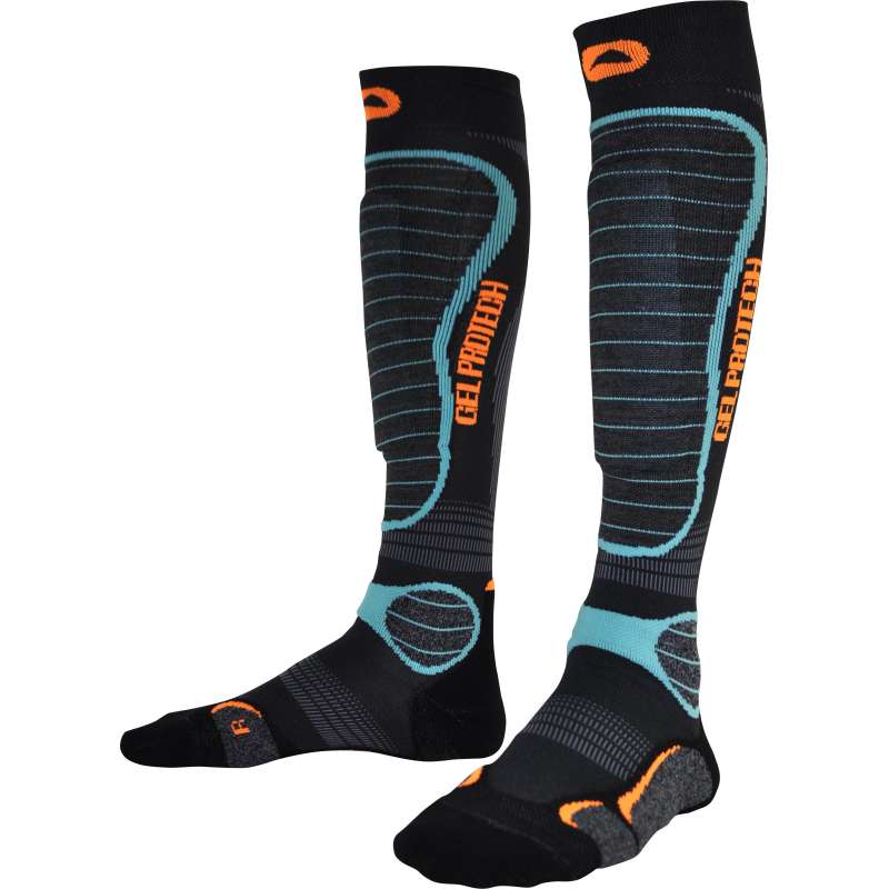 X-socks, Ski Rider 4.0 calcetines de esquí unisex Grey / Orange gris,  naranja