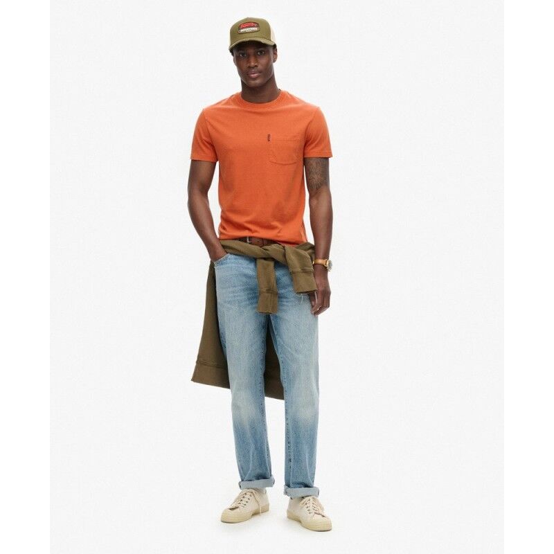 Superdry Essential Washed Pocket Tee - T-paita - Miehet | Hardloop