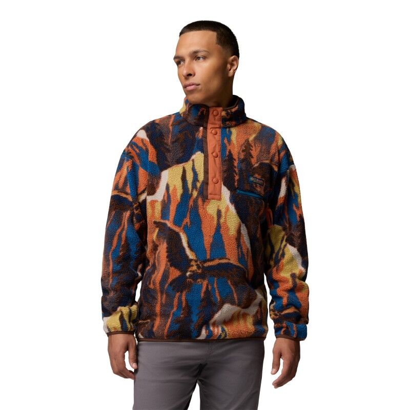 Helvetia II Printed Half Snap Fleece - Fleecejakke - Herrer