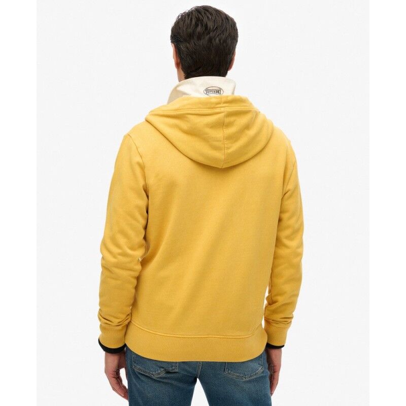 Superdry Essential Logo Washed Zip Hoodie - Hoodie - Men's | Hardloop