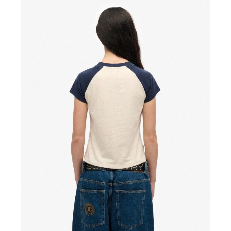 Superdry Organic Cotton Essential Logo Raglan T-Shirt - T-shirt femme | Hardloop