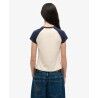Superdry Organic Cotton Essential Logo Raglan T-Shirt - T-shirt femme | Hardloop