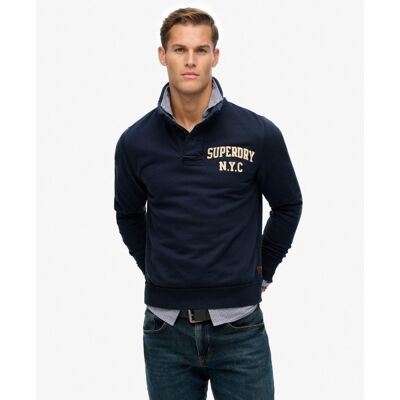 Vintage Athletic Henley Sweat - Pullover homme